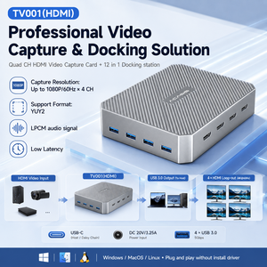 Tarjeta de Captura HDMI Thunderbolt3 USB4 4CH, 4*1080P60, Salida HDMI Dual 4K60, Hub con Cadena Daisy, PD60W, UVC, Base de Captura Profesional - Product Image 4