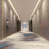 Fournisseur de tapis de couloir d'hôtel sur mesure, tapis commercial pour hôtel 5 étoiles, impression murale, tapis antidérapants