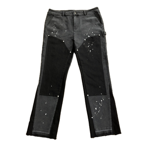 Pantalones acampanados personalizados para hombre, ropa de calle Vintage de alta calidad, pantalones <span class=keywords><strong>vaqueros</strong></span> acampanados personalizados con pintura de grafiti - Product Image 5