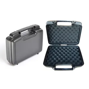 Hardshell Carrying Plastic Attache Case Plastic Briefcase Tool Box With Foam