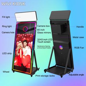 Photobooth Miroir Magique 65 Pouces avec Écran Tactile, Scanner et Compatibilité Appareil <span class=keywords><strong>Photo</strong></span> Reflex pour Événements - Product Image 4