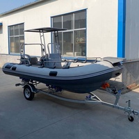 Bateau gonflable rigide de nouvelle construction bateau semi-rigide en aluminium bateau de nervure à vendre