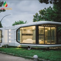 Maison Modulaire Conteneurisée, Maisons Préfabriquées, Tiny House de Luxe Moderne, Maisons Capsule Spatiale Modernes, Maisons Granny Pod, Maison Modulaire