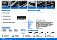 Bande de brosse à fentes pour convoyeur, joint d'étanchéité pour portes et machines, bande de brosse industrielle en alliage d'aluminium sur mesure, brosse à bande en nylon