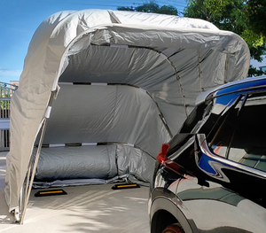 Cochera Retráctil en Oferta, Impermeable y Resistente a los Rayos UV, Accesorios Exteriores para Automóviles, Cochera Móvil, Cubierta Plegable para Automóvil - Product Image 2