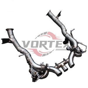 ท่อไอเสียวาล์วทรอนิกส์แบบป้องกันความร้อน Vortex Premium Stainless Steel สำหรับ Ferrari 458 Italia Spider 4.5L V8 Catback - Product Image 2
