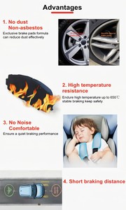 Nuevas Pastillas de Freno de Cerámica de Alta Gama D1000 para (Híbrido) 2006-2009 EAssist 2008-2009 con Garantía de 50,000 km - Product Image 4