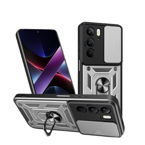 PC + TPU trượt cửa sổ máy ảnh ống kính bảo vệ điện thoại di động Trường hợp vòng từ chủ bìa cho realme P3 Pro/P3/P2 Pro - Product Image 1