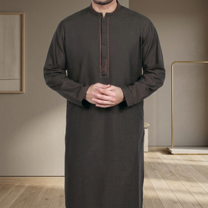 Salwar Kameez pour homme en coton brodé avec un design fantaisie, tenue de Pâques, Mega Impex Indien/Pakistanais - Product Image 3
