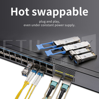 Transceptor ETU-LINK 100G QSFP28 10KM DDM 100gb Ethernet LC Monomodo 100GBASE-LR4 para Switch de Red QSFP-100G-LR4-S
