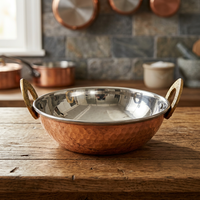 Bol en acier inoxydable 304 doré, moderne, à double paroi épaisse, durable et lavable, avec couvercle, pour riz, kimchi, soupe, salade, nouilles, cuisine coréenne