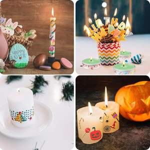 Bolígrafo de cera para velas, punta fina permanente, resistente al agua, de secado rápido, para hacer tarjetas, álbumes de recortes, pintura artesanal, decoración del hogar, suministros de arte hechos a mano - Product Image 5