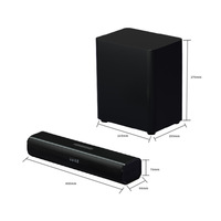Altavoz para TV y Computadora, 4 Piezas, Audio para Hogar y Oficina, Conector de 5.3 y 3.5 mm, Subwoofer Estéreo, IPX7 Impermeable, Metálico
