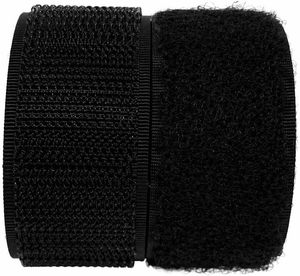 Bande auto-adhésive noire à boucles et crochets réglable pour chaussures, sacs, vêtements - Fabricant direct, écologique - Product Image 3