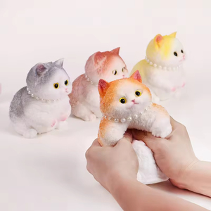 ของเล่นบีบแก้เครียดรูปแมวอ้วนเหมือนจริงจากโรงงานโดยตรง - Product Image 4