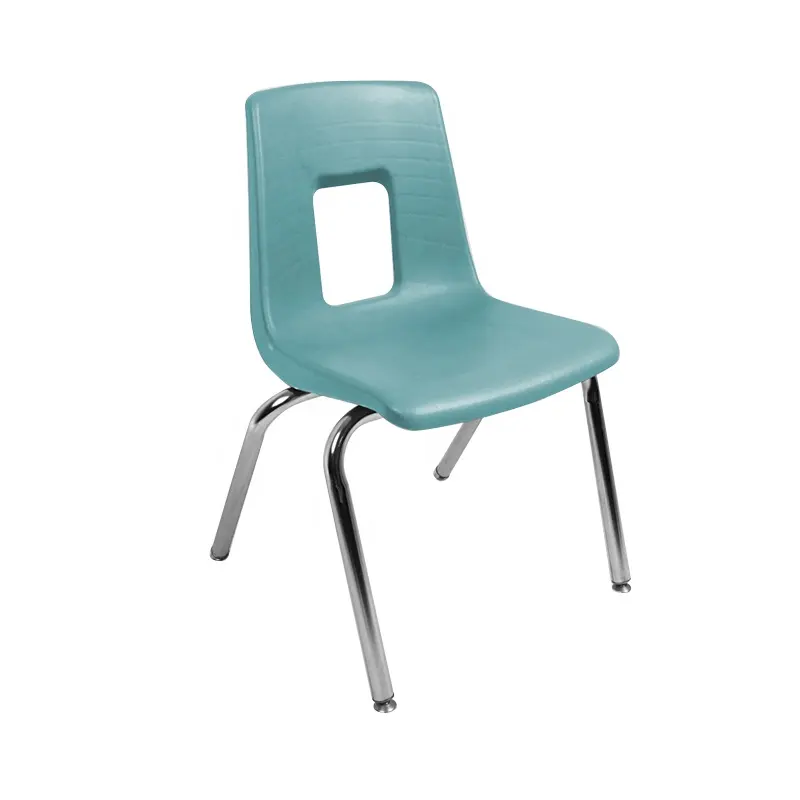 Furnitur kelas kursi sekolah nyaman dengan kaki logam kursi siswa plastik