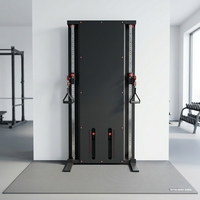 Máquina de entrenamiento funcional de doble pila de pesas de alta resistencia DINUO, máquina de poleas con cable ajustable para entrenamiento de fuerza de cuerpo completo comercial