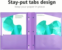 Lot de 100 dossiers de présentation en plastique PP rouge format Lettre, avec 3 attaches métalliques, personnalisables en couleur et logo, vente en gros