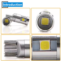 12V W5W T10 194 168 Auto LED-Glühbirne 3030 5SMD 6000K Weiß Bernstein Rot Auto-Leselampe Parklicht Glühbirne Anzeigeleuchte Fehlerfrei