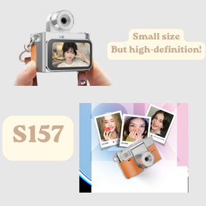 กล้องถ่ายรูปขนาดเล็ก S157 หน้าจอสี 1.47 นิ้ว ถ่ายภาพและบันทึกวิดีโอได้ ความละเอียด 2K HD ดีไซน์เก๋ไก๋สไตล์เรโทร เหมาะเป็นของขวัญสำหรับนักเรียน - Product Image 4