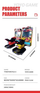Juego de Arcade Comercial Infantil de Lujo con Doble Llama, Motocicleta de Carreras, Tecnología Spider-Man, Derrapes Todoterreno, <span class=keywords><strong>en</strong></span> Inglés - Product Image 2