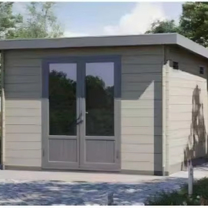 Maisons de rangement extérieures préfabriquées en panneaux sandwich <span class=keywords><strong>bois</strong></span>-acier modernes série D, modulaires, ignifuges, pour villa, chambre ou atelier - Product Image 1