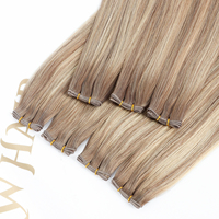 Extensions de cheveux Genius Weft, légères, tissées à la machine pour un port quotidien confortable, coiffure queue de cheval haute et volume discret