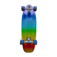 Vente en gros de skateboards complets avec roues LED multicolores à haute vitesse, roulements ABEC-9, design étanche