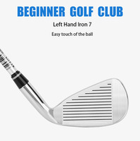 Têtes de fers de golf OEM personnalisées pour gauchers, usinées CNC de qualité supérieure, avec grip en caoutchouc, fers de golf forgés en gros