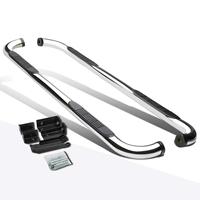Estribos Laterales de Acero Inoxidable Plateados para Colorado, Land Cruiser, Hilux Revo, Ranger Raptor, NP300, D-Max, L200, F150
