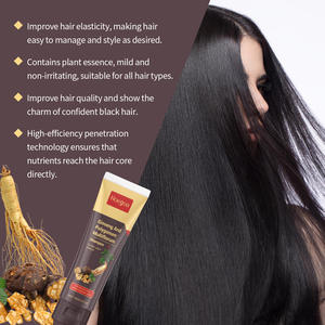 Venta caliente Cuidado del cabello Oscurecimiento Limpieza profunda Nutritiva Herbal Polygonum Multiflorum Ginseng Champú - Product Image 2