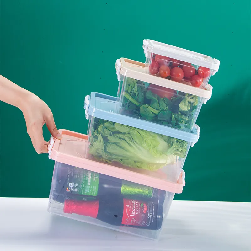 冷蔵庫収納容器プラスチックキッチン食品収納プラスチック食品容器冷蔵庫収納用気密食品容器