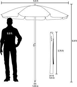 Parasols de plage légers et compacts à rayures imprimées personnalisées, prix d'usine, vente en gros, protection UPF+50, faciles à transporter, <span class=keywords><strong>avec</strong></span> logo - Product Image 5