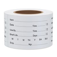 Etiqueta Personalizada Removible, Etiqueta Adhesiva para Congelador, Almacenamiento de Alimentos, Rotación, Papel Adhesivo, Rollo de Vinilo, Lámina, Letrero para Frascos, Oficina, Hogar