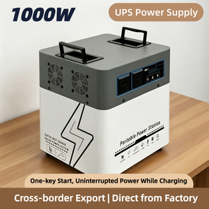 Fuente de Alimentación de Emergencia UPS de 2KWh 1KW, Banco de Energía Portátil de Gran Capacidad para Exteriores, Panel Solar PWM, Linterna, Respaldo para Oficina y Hogar - Product Image 3