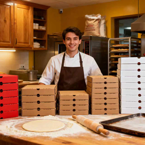 33x33x cm 7h tùy chỉnh cá nhân thân thiện với môi không thấm nước có thể gập lại B sáo bên Tủ đông Sushi vận chuyển hộp bánh pizza với cửa sổ - Product Image 1