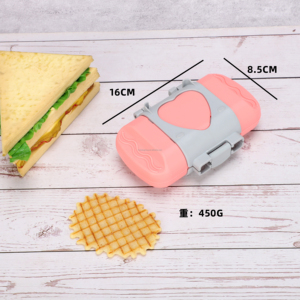 Mini moules carrés en silicone pour sandwichs et tartes, à cuisson rapide et à réchauffer, avec revêtement, pour micro-ondes, bleu, durables et faciles à utiliser - Product Image 2