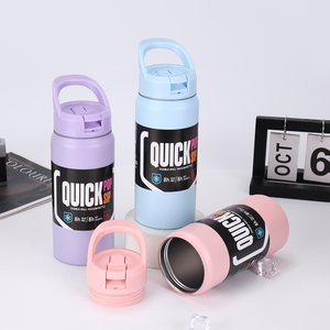 Vaso de acero inoxidable 304 de 18oz Frasco a prueba de fugas de boca ancha aislado al vacío de doble pared con tapa para uso en la oficina - Product Image 3