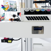 Compact modulaire automatique DX7 imprimante murale 3D encre UV nouvelle hauteur en aluminium léger réglable 1 an de garantie