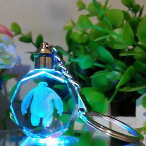 Ready for Shop Faceted Round Shape Cheap Blank Crystal Keychains