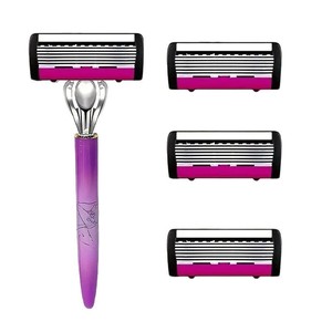 Manual <b>Razor</b> 6 Layer Stainless Steel <b>Blades</b> For Men Face Shaving - Product Image 5