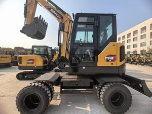 รถขุด Sany SY65W มือสอง ขนาด 6.5 ตัน แบบล้อ ผลิตในจีน คุณภาพดี ผลิตภัณฑ์แท้จากจีน - Product Image 1