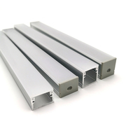 Profilé en aluminium pour éclairage LED linéaire encastré au sol YG-2020D avec diffuseur blanc