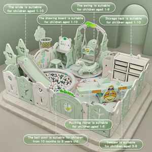 Corral de juegos plegable para niños, valla de plástico de seguridad para patio de juegos, <span class=keywords><strong>barato</strong></span> - Product Image 6