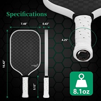 Raquette de pickleball personnalisée MST à surface rugueuse, noyau en fibre de carbone T700 3K 12K 18K, logo personnalisé, raquette de pickleball pour le divertissement