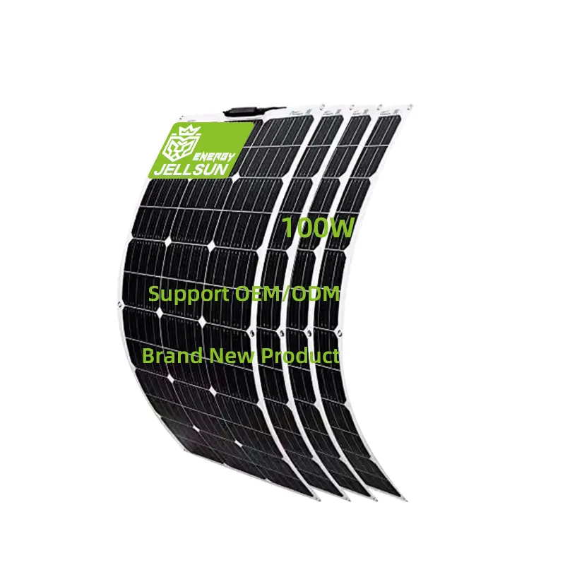 flexible panel custom 30w 50w 100w 160w solar panel flexible thin film solar cell for Boat and car thin film solar panel