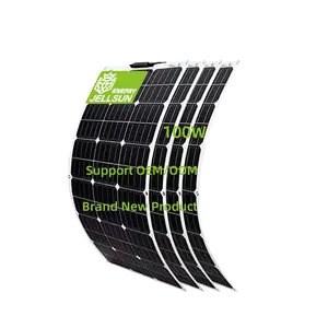 लचीला पैनल कस्टम 30w 50w 100w 160w सौर पैनल नाव और कार के लिए लचीला पतली फिल्म सौर सेल पतली फिल्म सौर पैनल