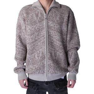 2025 LOGOTIPO personalizado OEM y ODM 460 gramos de punto con cremallera suéter de hombre 100% suéter de punto - Product Image 2