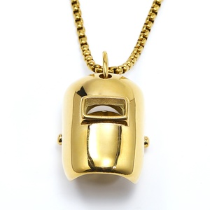 Collares con Colgante de Moda, Colgante de Máscara de Soldadura de Acero Inoxidable, Joyería Hip Hop, Diseño Personalizado, Collar Moderno para Hombre, Regalo Único - Product Image 5