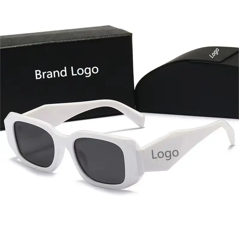Fornecedor Top Retro Vintage Quadrado Designer de Marca Logotipo de Marca de Luxo de Marcas Famosas Óculos de Sol com Embalagem